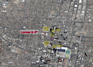 Lomas & 6th St_Aerial Map